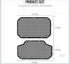 NEW Jeep Wrangler JK/JL 4-Door Sunshade Mesh Top Cover Black, 2-Piece Set, Fits 2007-2023, UV Resistant - 2
