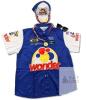 New Size MED Men's Ricky Bobby Costume Short Sleeve Shirt Embroidered Baseball Cap Hat Sunglasses Medal Outfit Adult Men Talladega Nights - 3