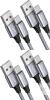 4 New Baiwwa USB-A to USB-C 3ft Long Fast Charging Cables, Nylon Braided [2 Packs of 2]