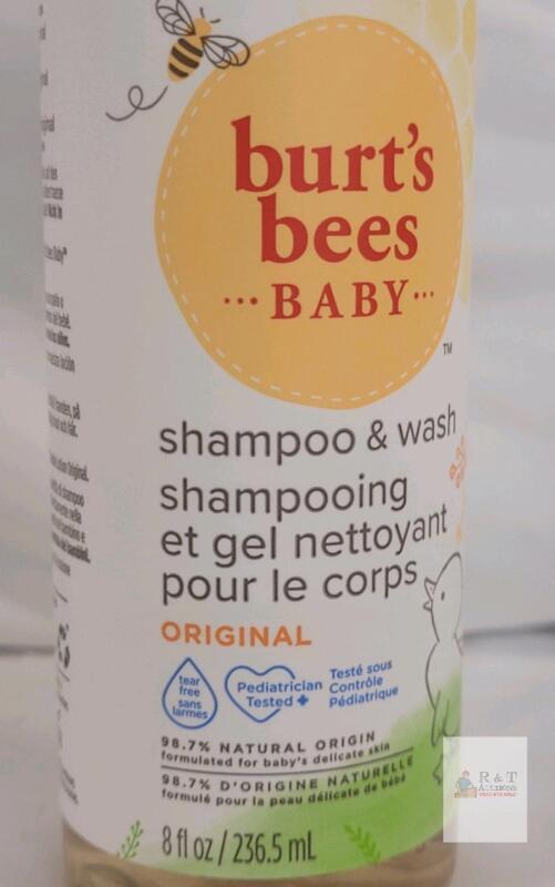 Burt's Bees Baby Shampoo & Wash Original, 8 fl oz, Tear-Free, 98.7% Natural, Pediatrician Tested