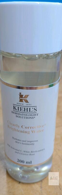 Kiehl&rsquo;s Clearly Corrective Brightening Water 200ml with Activated C, White Birch, Licorice Root