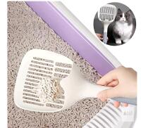NEW Ergonomic Cat Litter Scoop with Non-Slip Grip, 12.6" Length, 5.91" Width, 2" Depth