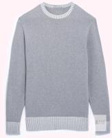 New Size LARGE Women's PrinStory Super Soft Midweight Knit Pullover Sweatshirt - Light Grey