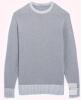 New Size LARGE Women's PrinStory Super Soft Midweight Knit Pullover Sweatshirt - Light Grey