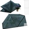 New 2 Pack Foldable Plant Shade Tent, No Install Raised Garden Bed Sun Shade Cover with Stakes UV Resistant Summer Plant Protector Garden Sun Shade Cloth Net Crop Cages for Outdoor Plants, 32"x13"x14" (33*13*15in)
