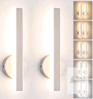 new Aipsun 1718-Nickel-2P Brushed Nickel LED Wall Sconce Set of 2 with 5 CCT Selectable