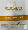 SUSYBAO Queen Duvet Cover Set, 100% Cotton, Hidden Zipper Closure, Orange/Yellow Modern Boho Design - 3