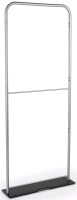 38"&times;89" Aluminum Banner Display Stand with Carry Case - pre-owned