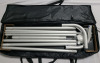 38"&times;89" Aluminum Banner Display Stand with Carry Case - pre-owned - 2