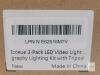Icceue 2-Pack 12" LED Video Light Kit, 72" Tripods, Dual Phone Holders, Dimmable, AC Powered new - 4