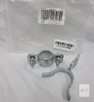 Galvanized Fence Gate Latch Lock, Fits 1-3/8" to 1-5/8" Gate Frames, Lockable Design