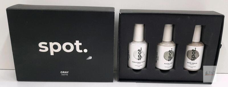 new Spot Touch-Up Paint Kit, Gray Matte, 3 Colors (Impeccable White, Placid Gray, Dark Greige), 1 fl oz Each