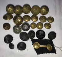 Lot of Canadian Metal Military Buttons