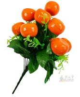 New Loonelo Happy Sukkot Decorations Artificial Orange Tree Plants Fake Simulation Greenery Leaves Stems Realistic Tangerine Branches 14.5"