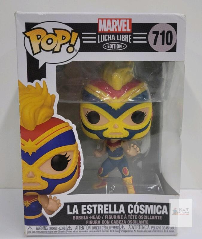 Funko Pop! Marvel Lucha Libre La Estrella C&oacute;smica #710 Vinyl Bobble-Head Figure