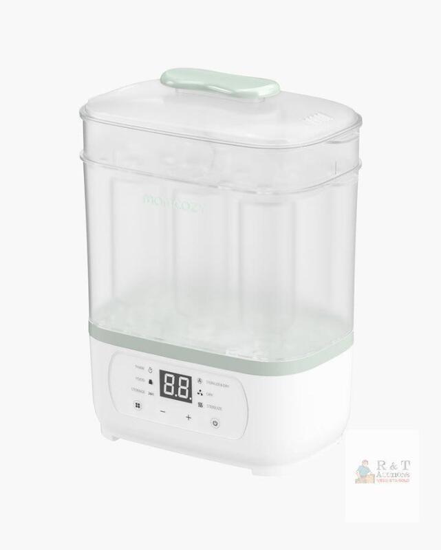 Momcozy BS02 Bottle Sterilizer and Dryer, 6-8 Bottle Capacity, Touch Control Panel, Multiple Modes $108.00 retail. Stock photo added.