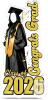 New AceOrbit 5.3 ft 2026 Graduation Party Decorations Female Graduate Black Cap and Gown Stand-in Cardboard Cutout Stand up Happy Graduation 2026 Photo Prop for High School College Ceremonies Party Decor