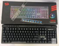 [As-Is For Parts] RedDragon K580RGB RGB LED Backlit Hot-Swappable Mechanical Gaming Keyboard with Macro Keys & Dedicated Media Controls, Onboard Macro Recording, No USB Cable, Will Not Power On