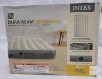 Intex Dura-Beam Standard Full Size 10" Air Mattress, Fiber-Tech, 54"x75", 600lb Capacity