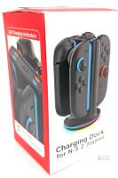 New 3rd Party Charging Dock for Nintendo Switch 2 JoyCon 2 Controller [Dual-Direction Charging Design] Magnetic, LED Indicator,4-in-1 Fast Charger Stand Station Compatible with Joy Con 2 Accessories