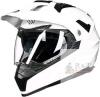 ILM 606V Dual-Sport Motorcycle Helmet, White, XL, DOT Approved, Dual Visors new
