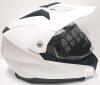 ILM 606V Dual-Sport Motorcycle Helmet, White, XL, DOT Approved, Dual Visors new - 2