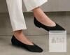 Tingrise Black Pointed Toe Knit Ballet Flats, Size EU 41 (US 10&ndash;10.5), Slip-On, Model XU03KSJUG35 - 3