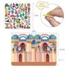 Puffy Sticker Book Set &ndash; 4 Themes: Mermaid, Princess Castle, Garden, Fashion Girl &ndash; 16" x 11.2" - 2