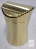 new Brushed Gold Stainless Steel Countertop Trash Can with Swing Lid, 7" Height, X004MDZ35T - 2