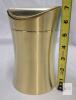 new Brushed Gold Stainless Steel Countertop Trash Can with Swing Lid, 7" Height, X004MDZ35T - 3