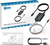 Autoutlet D-A3 192kHz Optical to 3.5mm Audio Converter, 24-bit, SNR 105dB, THD+N -90dB