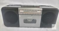 As Is - Portable AM/FM/SW Radio Stereo w/Bluetooth Boombox,USB/SD, Big 10W Speaker/U Disk/SD Card via Mic, MP3 Converter, Earphone Jack,AC/DC Powered . Tested Working - Cassette Player NOT Working