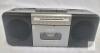As Is - Portable AM/FM/SW Radio Stereo w/Bluetooth Boombox,USB/SD, Big 10W Speaker/U Disk/SD Card via Mic, MP3 Converter, Earphone Jack,AC/DC Powered . Tested Working - Cassette Player NOT Working