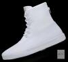 New Size 8W/6M GROUNDED PEOPLE [Sky] Handmade Classic Lace Up High Top Fashion Sneakers Comfortable Walking Shoes - Made with Cruelty Free Leather All Season Shoes GRD004A-32 - 2