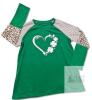 New Size LG Women's Love & Luck Shamrock Long-Sleeve Shirt - 2