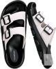 New Size 8 Men's Harssidanzar l Slides Sandals Double Buckle Adjustable Slides EVA Flat Sandals KM243CA