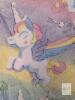 New Super Soft Fuzzy Flannel Glow-In-The-Dark Rainbow Unicorn Throw Blanket, 48" &times; 62" - 2