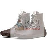 UNISEX New Size 5 Men's GROUNDED PEOPLE [Jude] Handmade Classic Lace Up High Top Fashion Sneakers Comfortable Walking Shoes - Made with Cruelty Free Leather All Season Shoes GRD004A-11