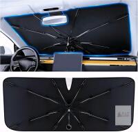 New Universal Umbrella Car Windshield Sunshade, Fits Most Cars & Trucks
