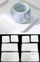 8 New Water Absorbent Diatomite / Diatomaceous Earth Coasters / Trays - Fast Moisture Absorbing For Sinks Crafts Drinks