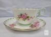 Shelley Fine Bone China Teacup & Saucer Blossom Time England Pink Cherry Blossom Floral Gold Trim - 3