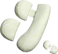 Oternal Pregnancy Pillow for Pregnant Women, Soft Pregnancy Body Pillow,Support for Back, HIPS, Legs, Maternity Pillow with Detachable and Adjustable Pillow Cover 15.5" - 38" Long, Smells of Fabric Softener