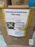 Solar Pillar Lamp SL-9021, 2.5W Polycrystalline Panel, LiFePO4 Battery, 1.5W LED, Black