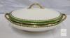 Limoges France L.R.L. Porcelain Covered Serving Dish, Greek Key & Gold Trim, 12in Handles - 2