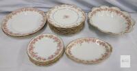 Antique Charles Field Haviland Limoges Porcelain Dinnerware Set, Schleiger 1073A Pattern