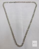 Vintage Sterling Silver Made in Italy Figaro Link Chain , Measures 20.5" long . Weights 24.3 grams
