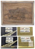 Vintage "Reflections of History" Bas-Relief Kim Murray Limited Edition Canada Series 120 Reproduction 18" &times; 13.25" | Canada Thematic Collection Canadian Locomotives #22 1836-1860 TC22 & #29 1860-1905