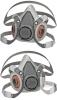 2 New 3M 6300 Half Facepiece Reusable Respirator, Large, NIOSH Approved, Sealed Package Designs May Vary