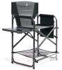 Ever Advanced Extra Wide Directors Chair, Steel Frame, 350 lbs Capacity, Foldable with Side Table