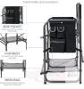 Ever Advanced Extra Wide Directors Chair, Steel Frame, 350 lbs Capacity, Foldable with Side Table - 3